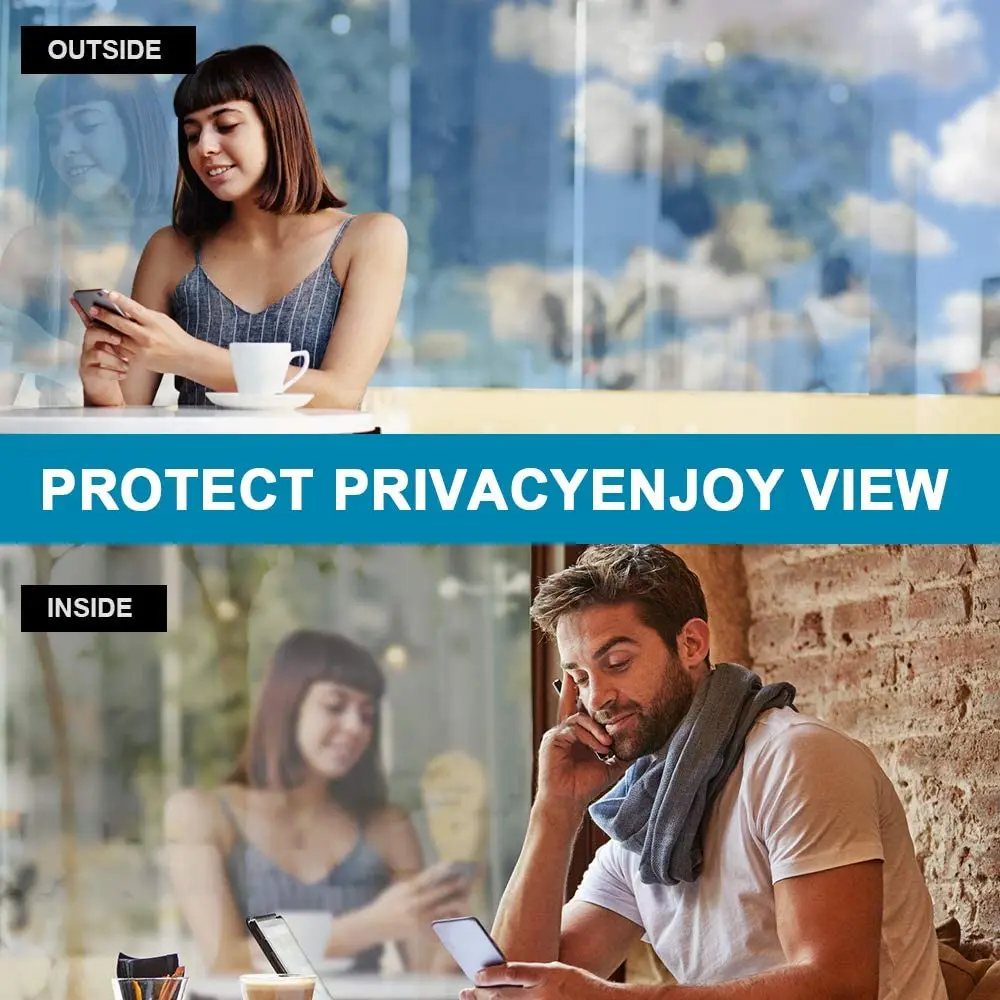 Односторонняя зеркальная пленка YaJing самоклеящаяся для конфиденциальности