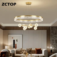 hot sale led chandeliers for living room bedroom study room kitchen home indoor lighting lustre dimmable chandelier ac 110v gold