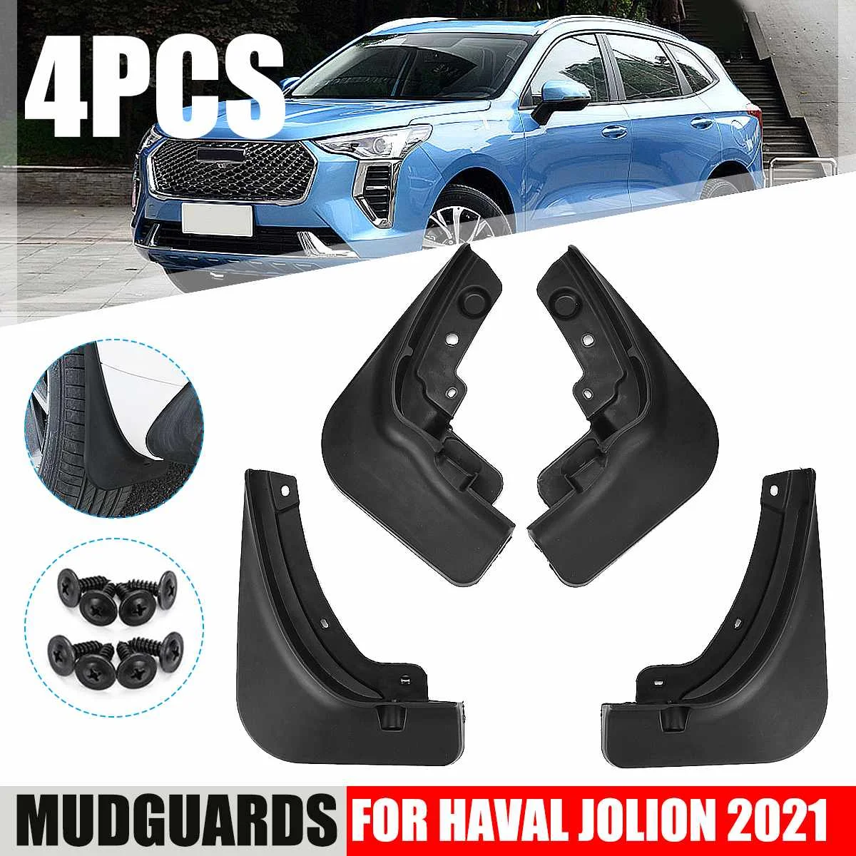 

Mudguards For Haval Jolion 2021 Car Fender Cover Flares Splash Guard Mud Flaps Car-styling Mudflaps Car Accessories