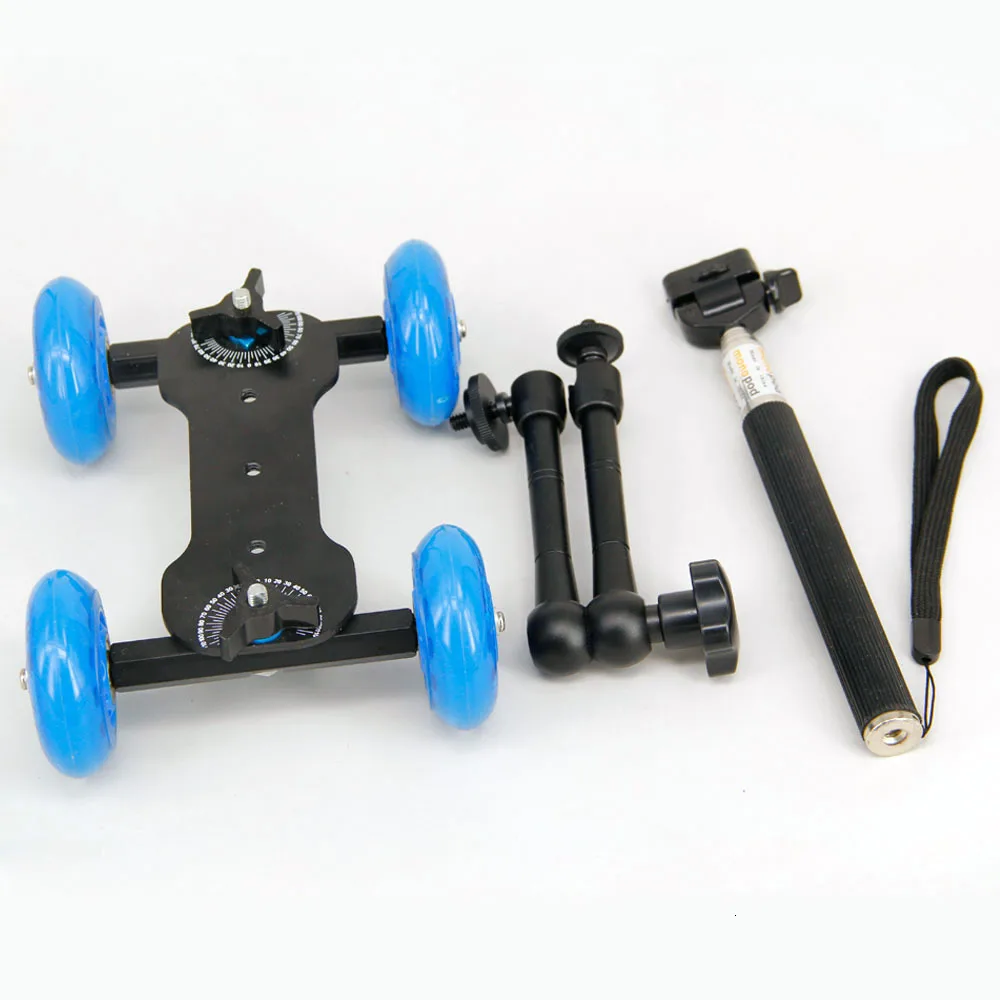 Настольная тележка для фотосъемки с 11 дюймовым волшебным рычагом и моноподом Риг