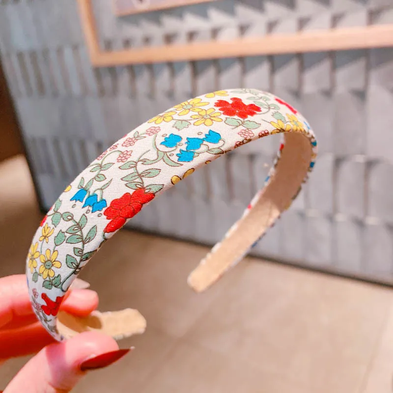 

Wholesale 2021 women Floral bow hairbands girl's cute spring headbands lady's headwear hair accessories