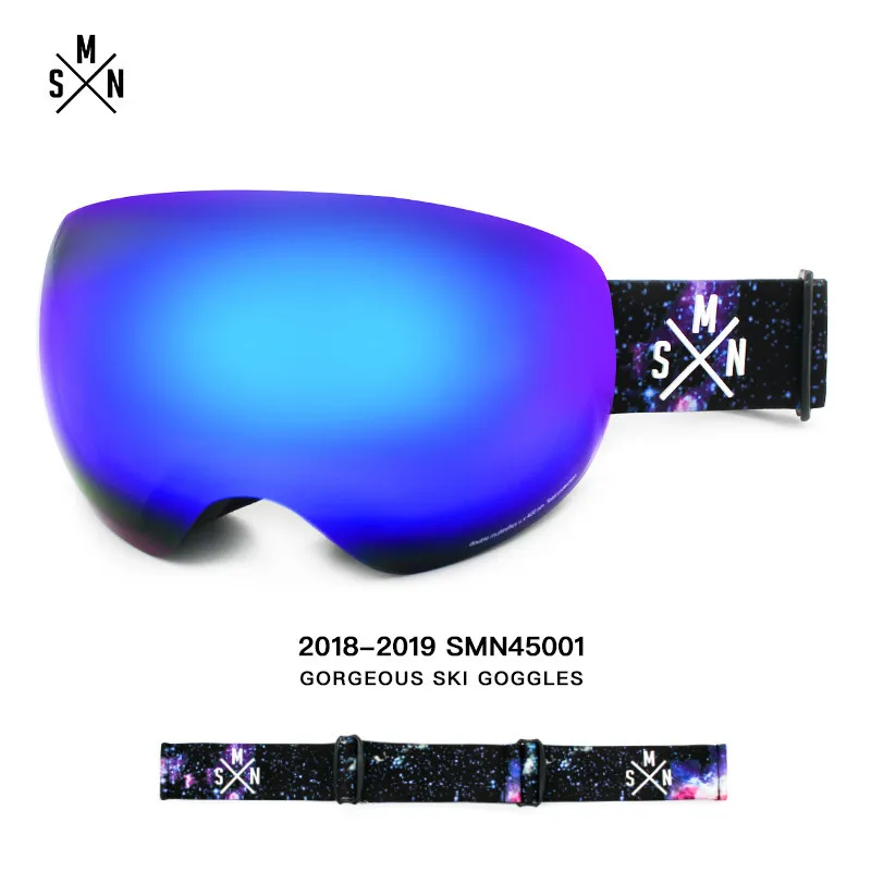 SMN Blu Ray планшеты лыжные очки двойные противотуманные водонепроницаемые мужские и женские большие