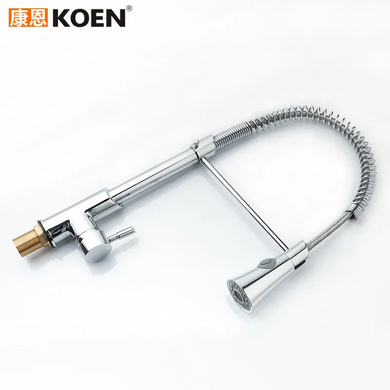 Горячая и холодная Смешанная вода функция Весна взять тянуть кухонный кран для