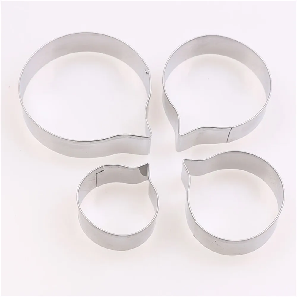 Fondant полимерные глиняные фрезы из нержавеющей стали пресс-форма для резки малуса