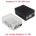 Raspberry Pi 4 Модель B ABS чехол двойного назначения оболочка с охлаждающим вентилятором для Pi 4B чехол также совместим с сенсорным экраном 3,5 дюйма