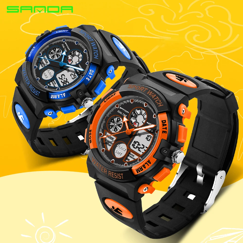 Новые многофункциональные спортивные электронные часы Sanda для мужчин и женщин