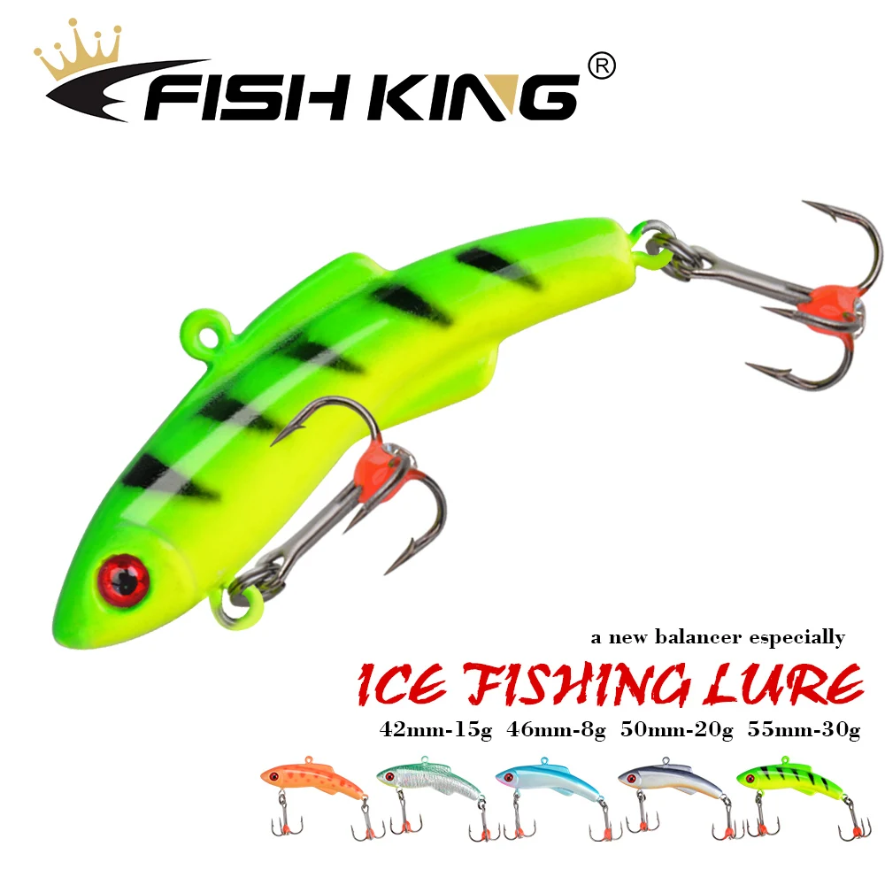 

FISHKING 1 шт. приманка для зимней подледной рыбалки, балансир 15 г/42 мм 20 г/50 мм 30 г/55 мм, жесткая приманка, балансиры для зимней рыбалки