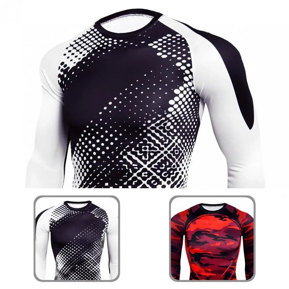 

Breathable Lightweight Camouflage Print Stretchy Thin T-shirt for Fitness