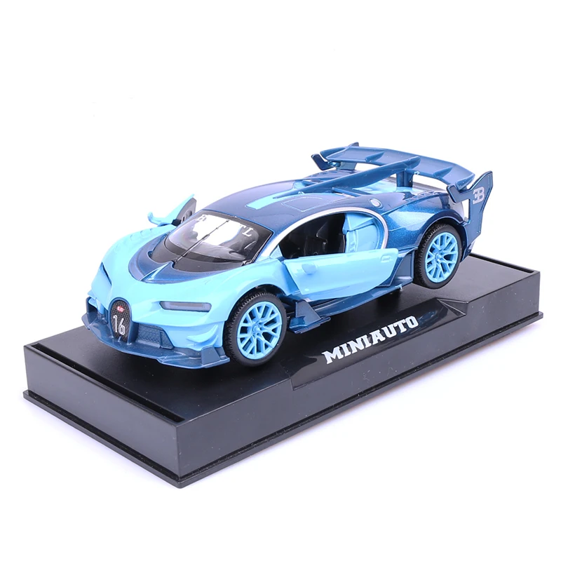 Модель автомобиля Bugatti Veyron GT модель супер гоночного детские игрушки со звуком и