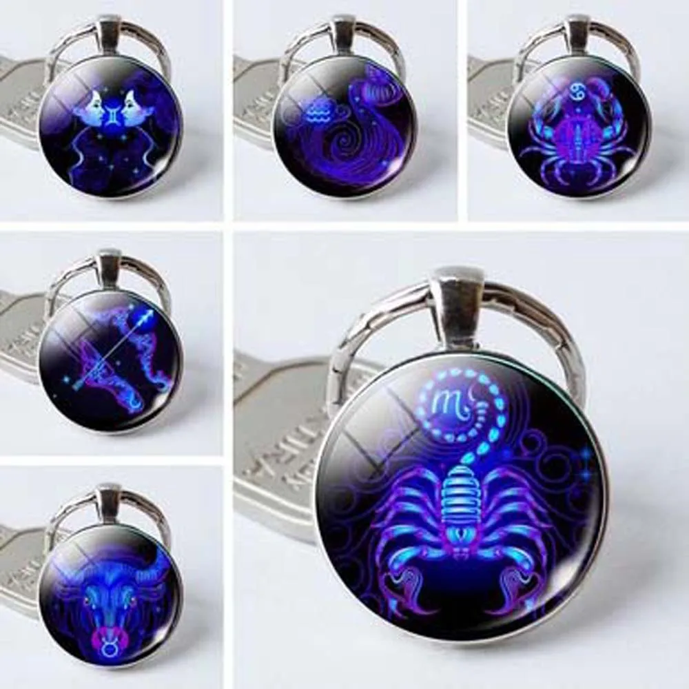 Знак зодиака брелок 12 Созвездие Лев Дева весы скорпион кулон Стрелец двойное
