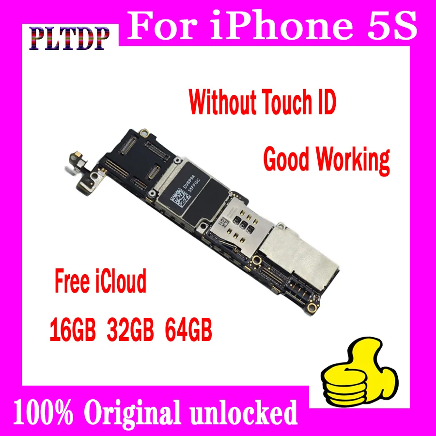 16 ГБ 32 64 оригинальная материнская плата для iPhone 5S с/без отпечатков пальцев
