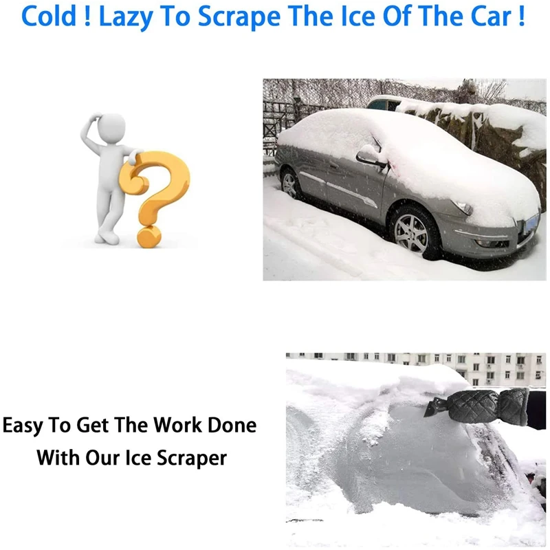 Перчатка для снега на ветровом стекле водонепроницаемая варежка удаления