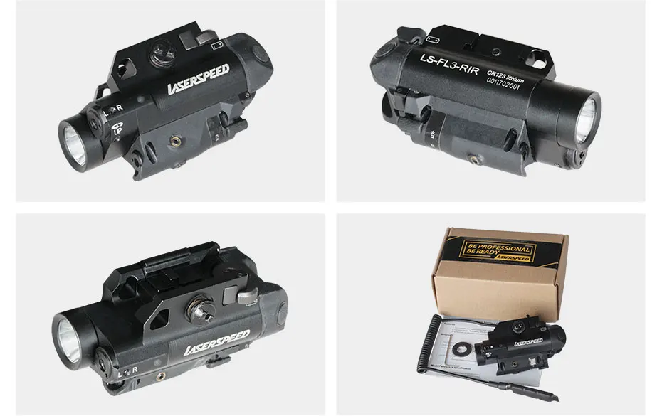 Laserspeed алюминиевый Компактный ИК и зеленый лазерный прицел с двойным лучом с оружие светильник Тактический комбо