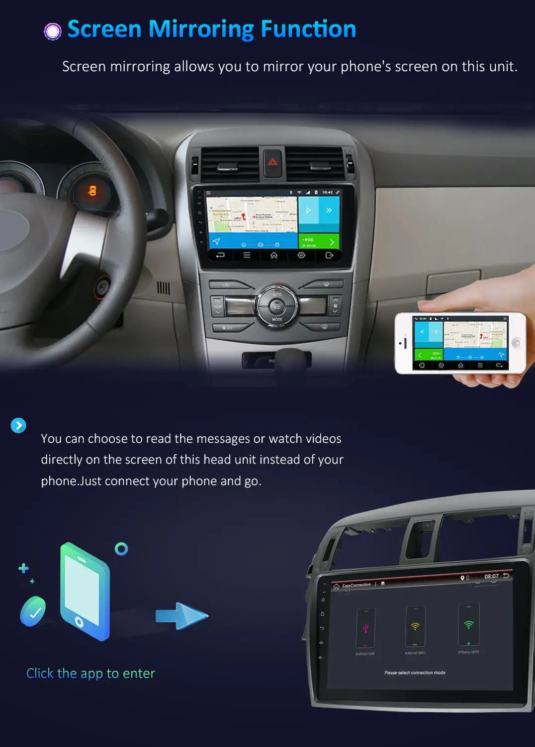 Bosion android 10 0 автомобильный dvd gps навигация для Toyota corolla 2007 2008 2009 2010 2011 Автомобильный