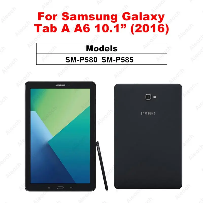 Tab A 10.1 P580 P585 9D закаленное стекло с закругленными краями для samsung Galaxy Tab S5e S4 S6, Защита экрана для Galaxy Tab A 10,1 8,0 10,5 - Цвет: Tab A 10.1 P580 P585