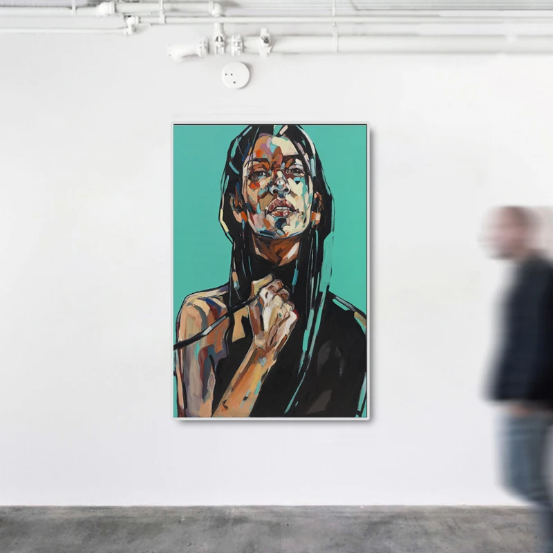 

African Nude Woman Cuadros Figure Canvas Painting Rap Guy Posters and Prints American Wall Art Picture for Living Room Decor