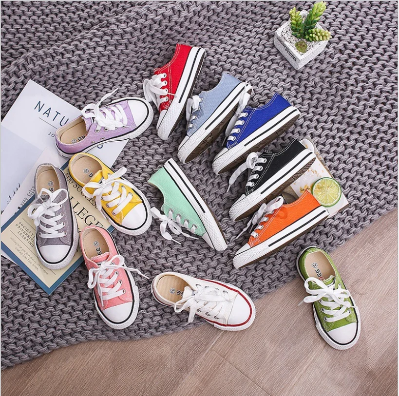 Детские парусиновые туфли желтые кроссовки для мальчиков и девочек европейские