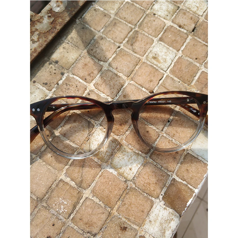 tortoise clear Sir O malley, круглые очки, оправа OV5256, женские ацетатные очки, мужские очки по рецепту, близорукость, прозрачные солнцезащитные очки, оправа Malley - Цвет оправы: tortoise clear