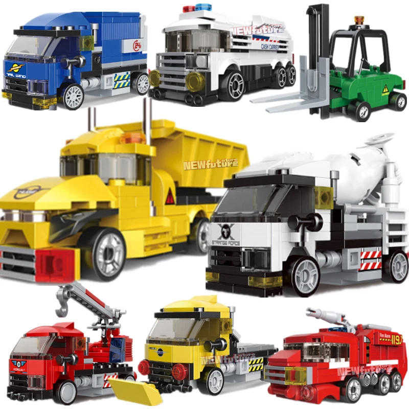 

Строительные блоки для бульдозера, экскаваторов, крана, мини-погрузчика, грузовика, 2021 комплектов классической модели