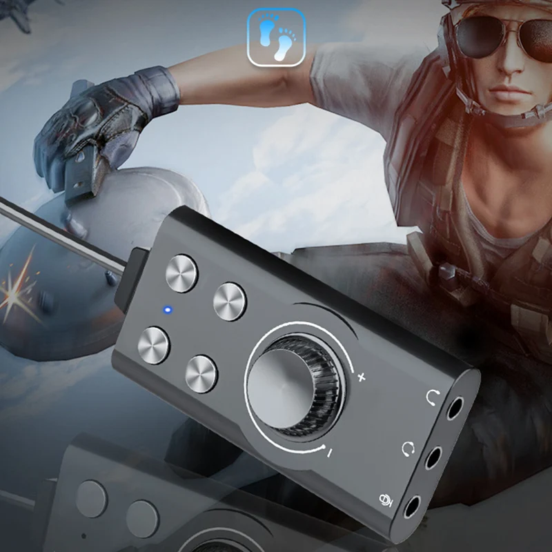 Компьютер Voice Changer USB7.1 внешняя звуковая карта чистый звук качество OUJ99 |