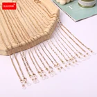 1 шт., очки в ретро стиле, цепочка-держатель для женщин мужчин шнурок для очков Мода Мульти-Функция очки ожерелье Маска Анти-потерянный канат 70 см