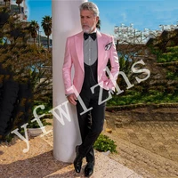 new arrival one button groomsmen peak lapel groom tuxedos men suits weddingprom best man blazer jacketpantsvesttie b106