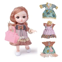 kieka adorable doll handmade clothes for 5 6 inch bjd doll dress up little girl christmas birthday gifts toys for children