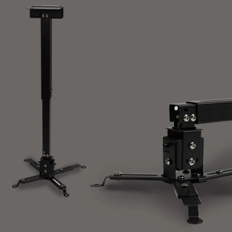 Черная универсальная стойка для проектора телескопическая Регулируемая