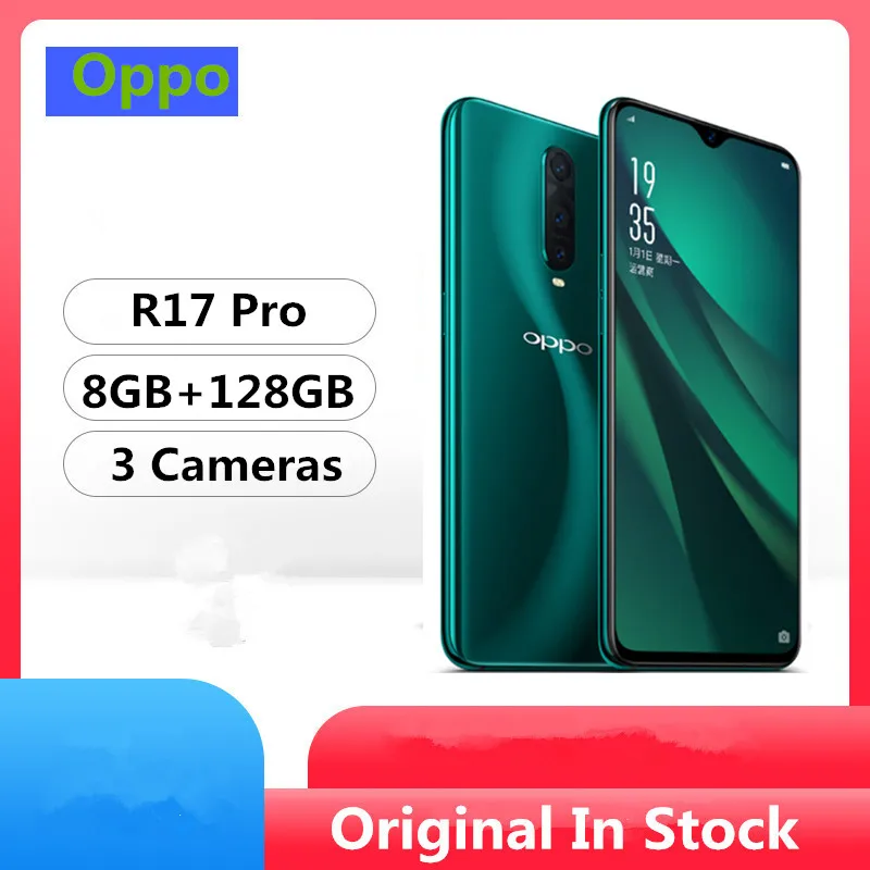 Смартфон Oppo R17 Pro Snapdragon 710 Android 8 1 AMOLED экран 6 4 дюйма 128 Мп + сканер отпечатка пальца NFC