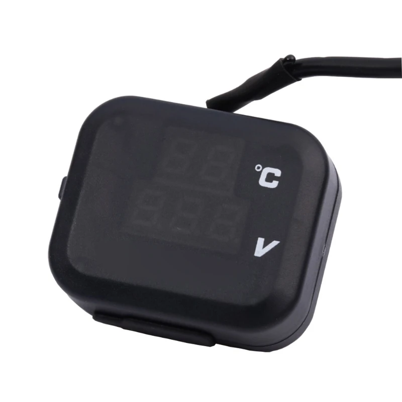 Цифровой мини-вольтметр R3MD термометр зарядное устройство USB 3 в 1 дисплей для