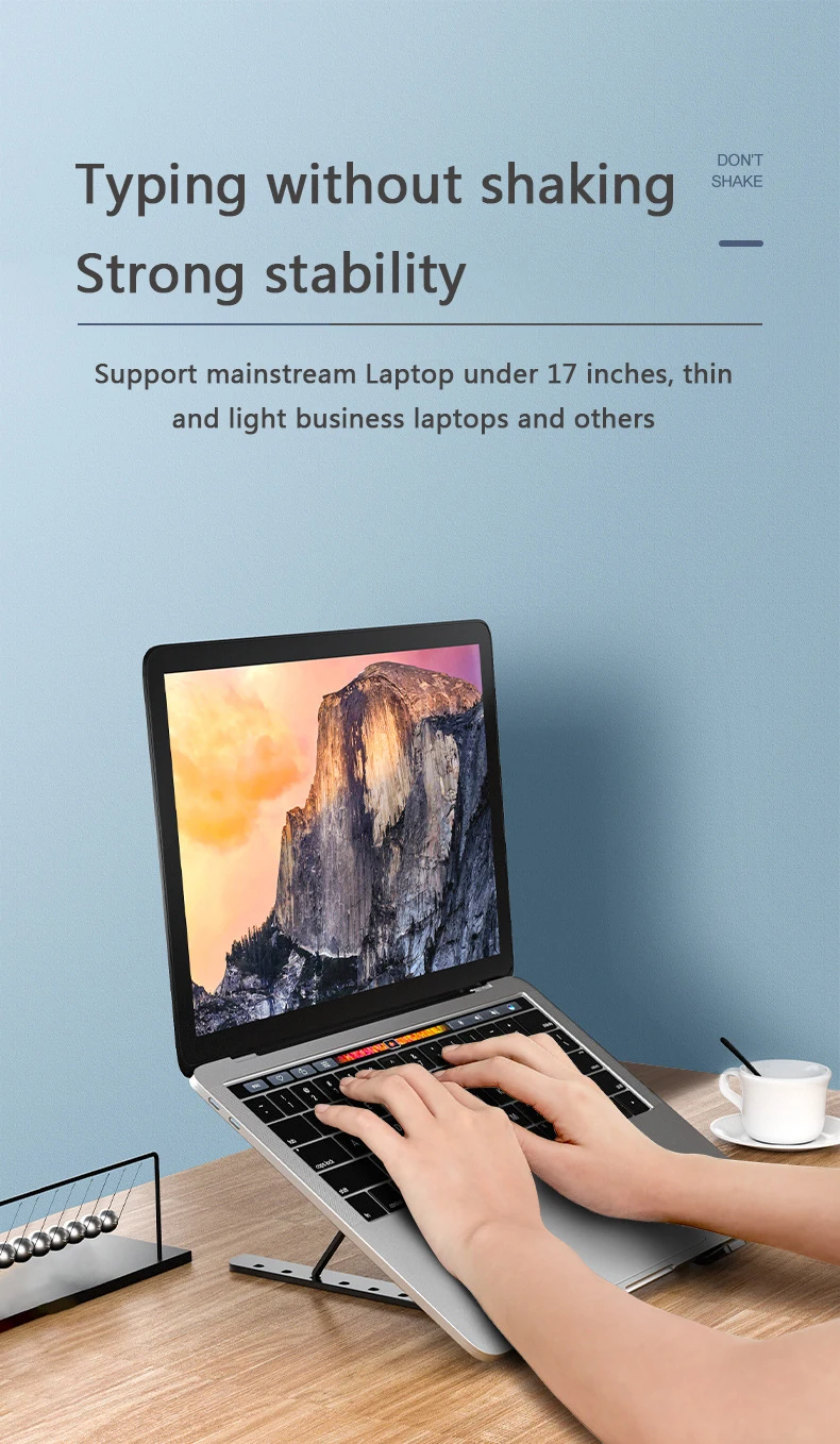 

Portable Laptop Stand Aluminium Foldable Notebook Support Laptop Base Macbook Pro Holder Adjustable Bracket Computer