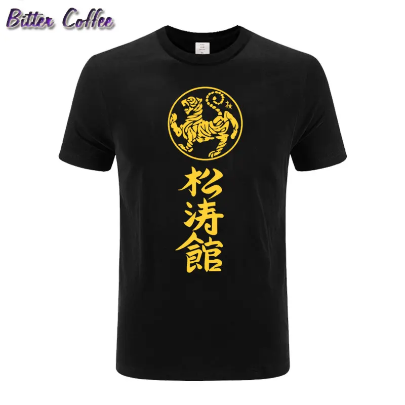 

2019 Fashion Kanji Shotokan Karate T Shirts Men Cotton Summer Style Short Sleeve T-shirt Shotokan Tiger Printed Tops Tees