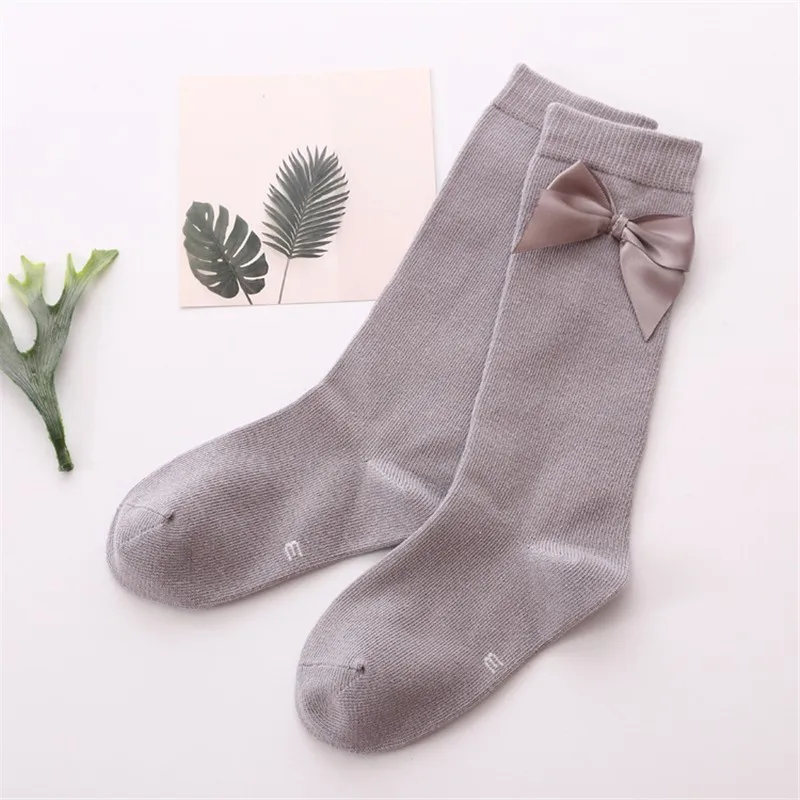 

Baby Girl Socks Spring And Autumn Girls' Bow Stockings Candy Color Cotton Children's Socks For Girls 2-7 years