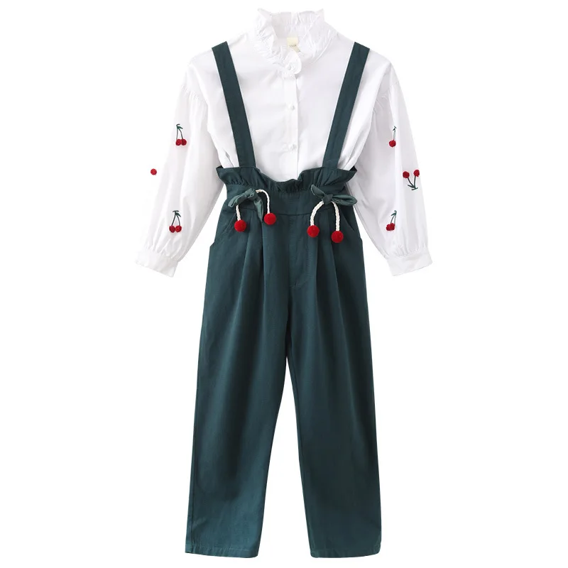 Костюм для девочек Новинка Весна 2020 модный детский костюм из двух предметов в