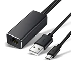 Micro USB кабель Lan Ethernet сетевой адаптер для подключения USB Мощность для RJ45 10100 Мбитс, впервые продадут ТВ карты Chromecast ультра аудио Google