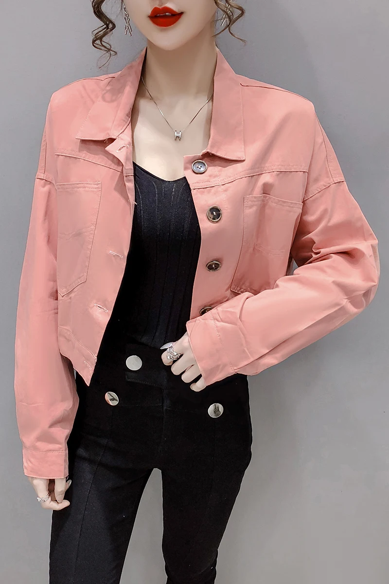 

COIGARSAM Full Sleeve Shirt Womens tops New Spring Women shirts Pink Light Green 6995