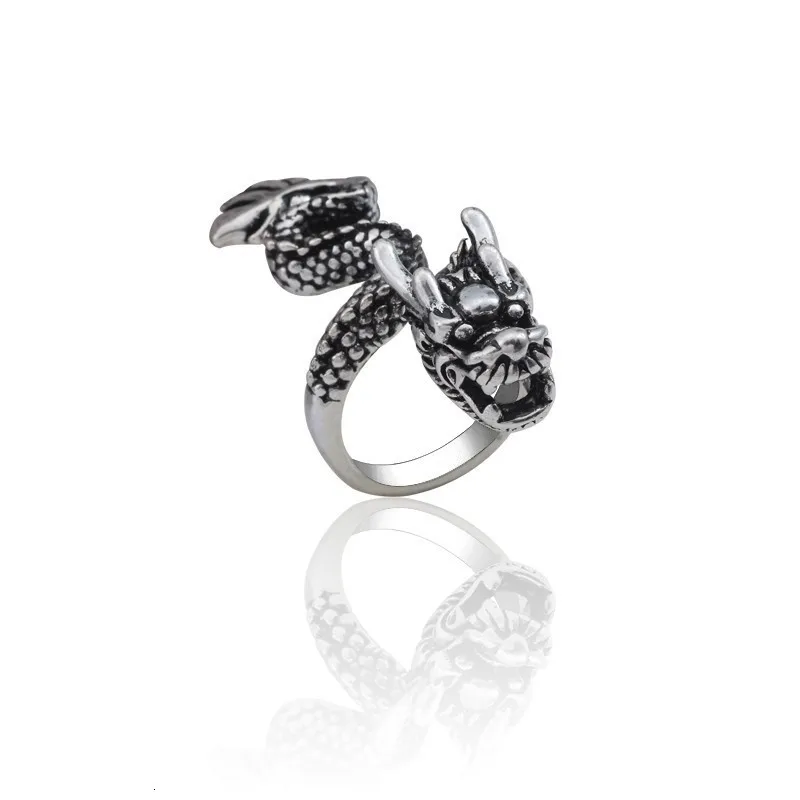 Нео готическое кольцо с драконом для мужчин и мальчиков титановое из нержавеющей