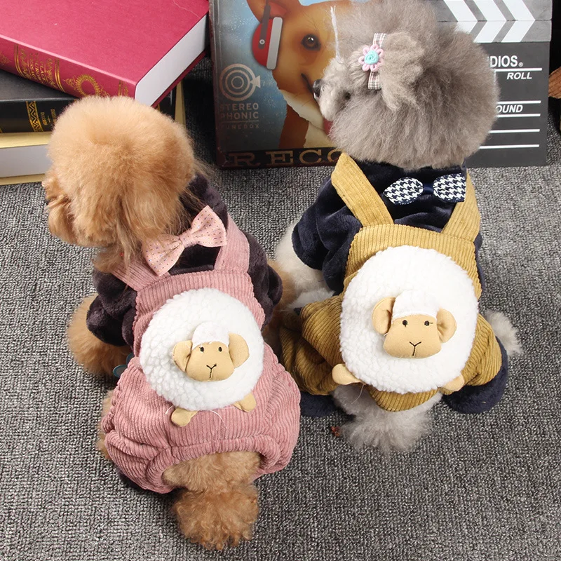 

Winter Pet Clothes Cat Dog Clothes For Small Dogs Fleece Keep Sheep Warm Dog Clothing Coat Jacket Sweater Pet Costume For Dogs