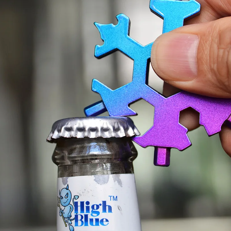 

Mini Snowflake tool Combination Tool Portable tools Bicycle Skate Outdoor Camping Hiking equipment