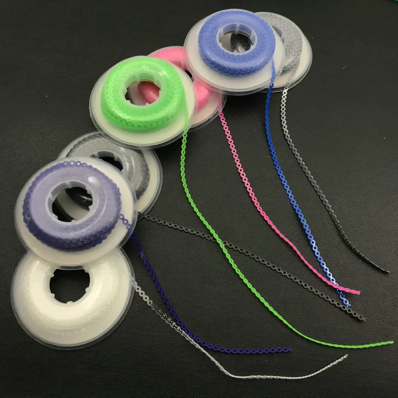 Dental Orthodontic Elastic Ultra Power Chain Rubber Band Long/Short/Continuous | Красота и здоровье
