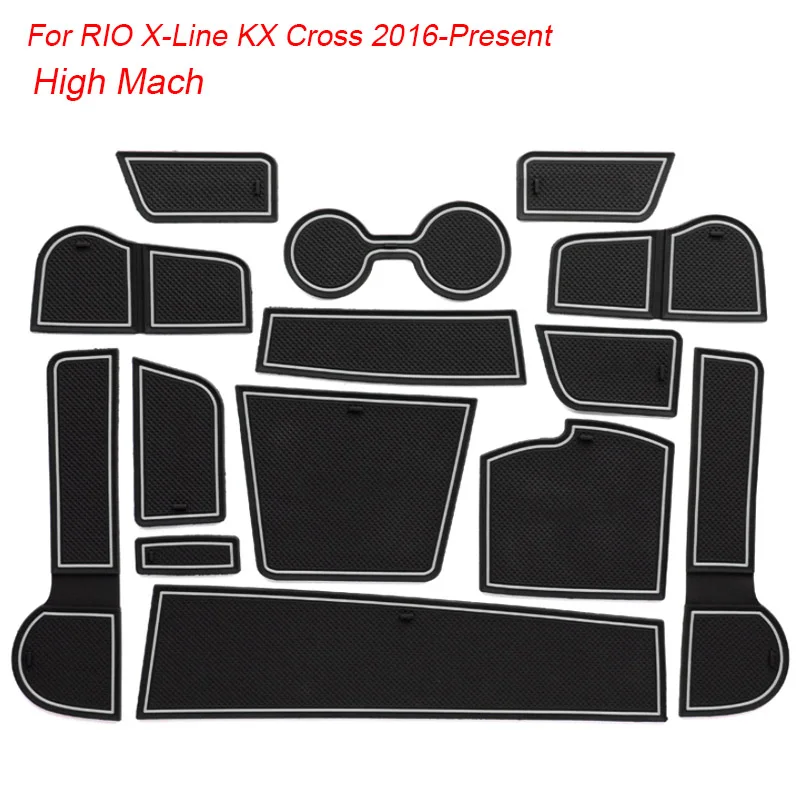 Стайлинг автомобиля для KIA RIO X Line KX Cross 2017 2020 16 шт. латексные прокладки ворот коврик