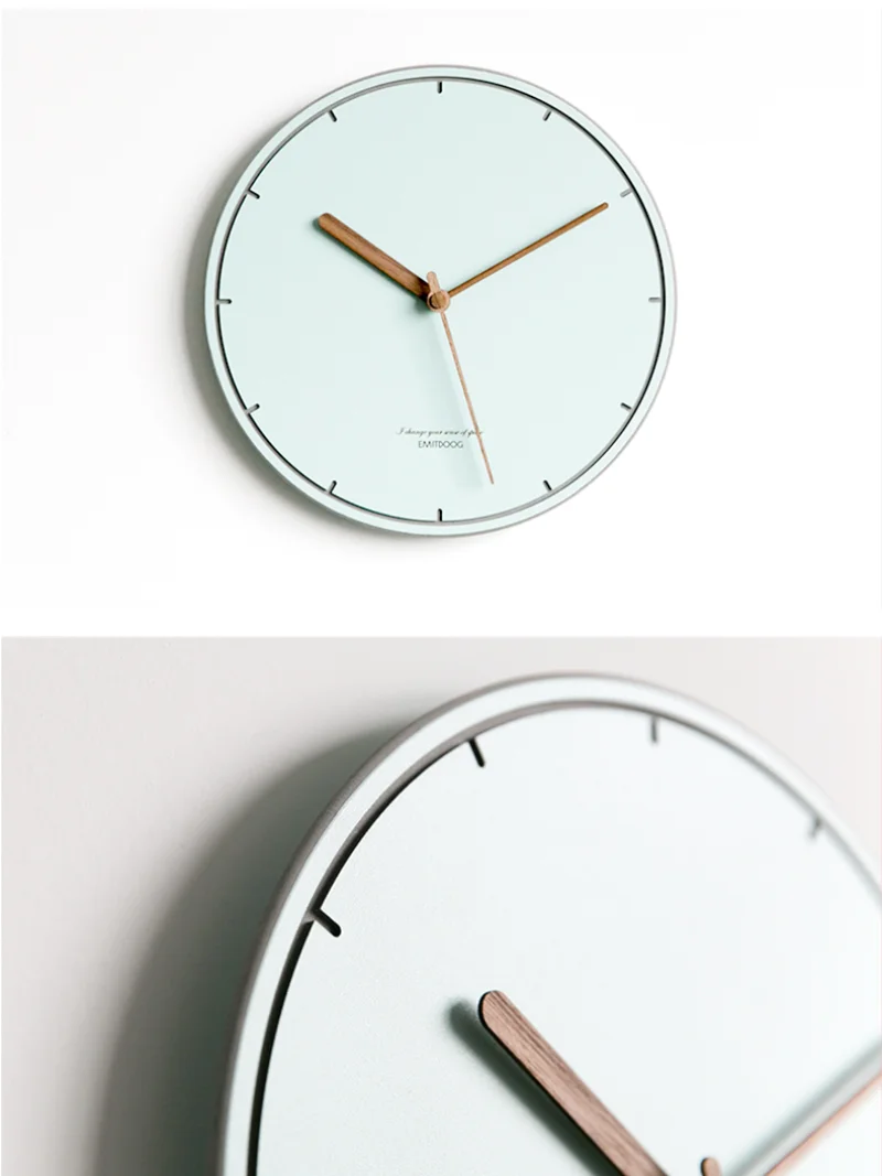 

Battery Powered Wall Clock Modern Design Luxury Living Room Wall Clock Side Minimalistic Horloge Murale Kitchen Clock AD50WC