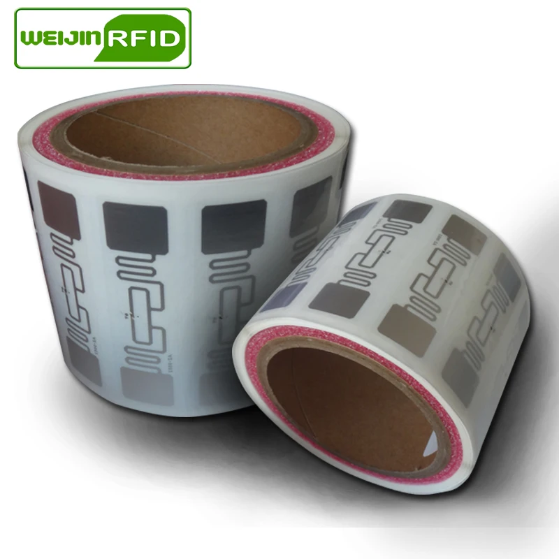 RFID ярлык UHF стикер Alien 9662 EPC6C влажная инкрустация 915mhz868mhz Higgs3 500 шт Бесплатная