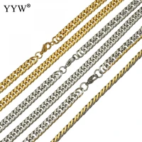 wholesale stainless steel chain necklace plated fashion jewelry chain 6mm approx 23 inch sold by strand diy jewelry accessories