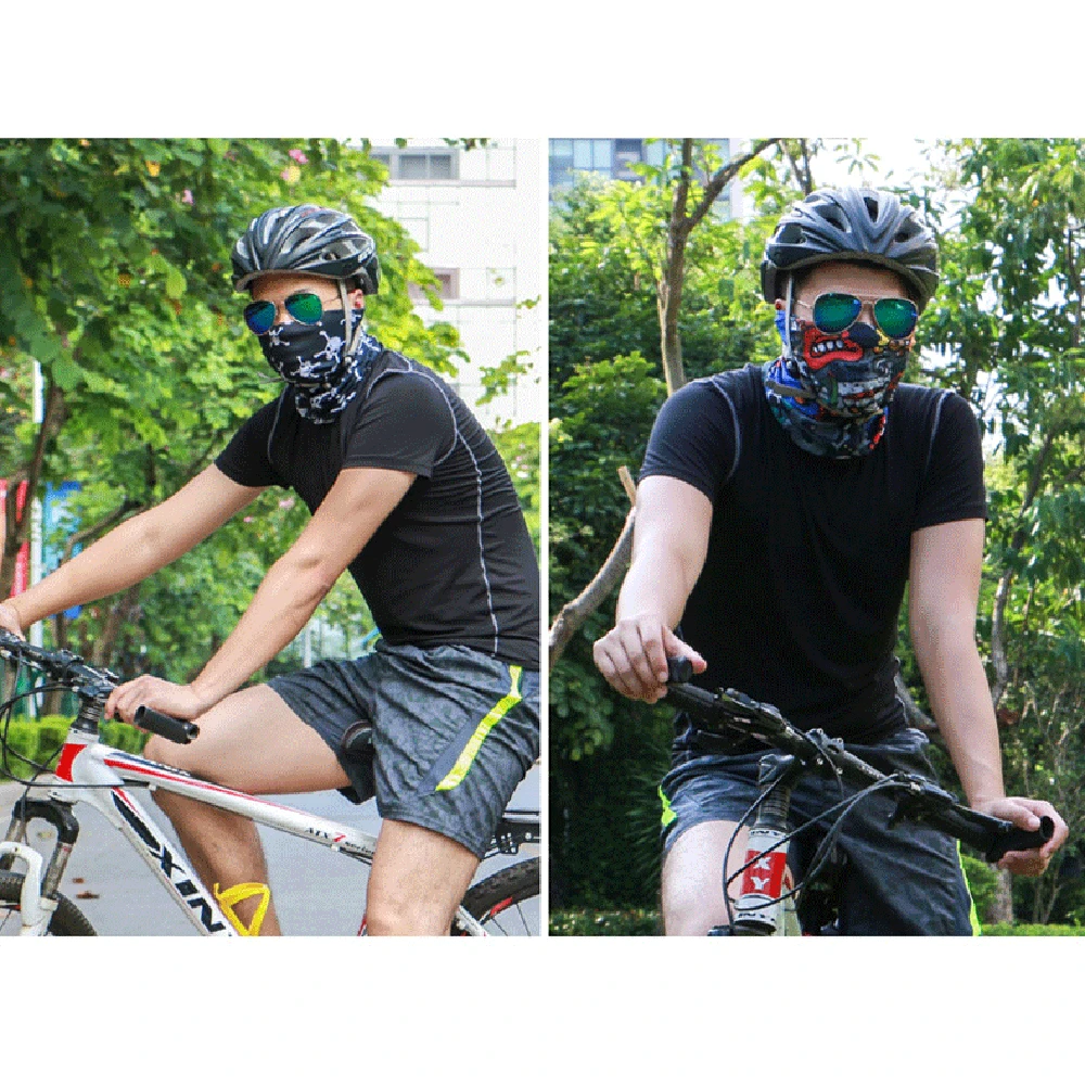 

Big Size Face Mask Motorcycle Outdoor Sports Scarf Fishing Camping Bandana Biker Cycling Climbing Sun Guard Mask Durag Balaclava