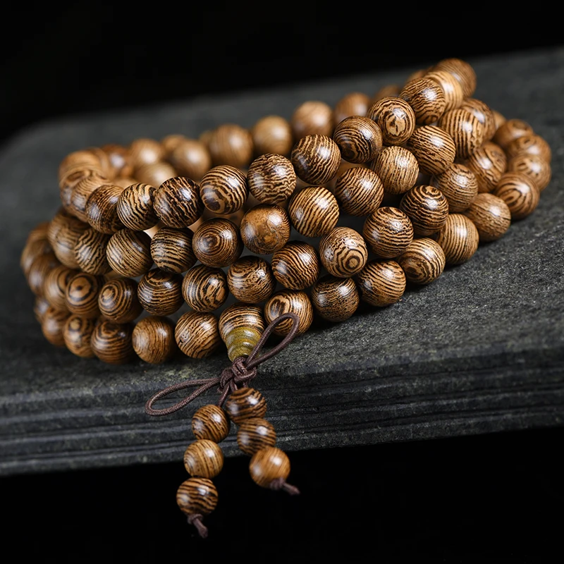 Тибетский буддизм 108 венге деревянные молитвенные бусины Мала ожерелье |