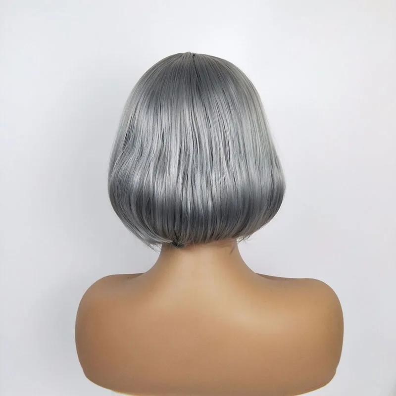 Парики для косплея черных женщин африканские американские бабушкины серые