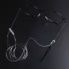 Новинка; 1 предмет унисекс Прозрачные Нескользящие ремень эластичные шейный ремешок, для открытой местности, строка очки на веревке держатель