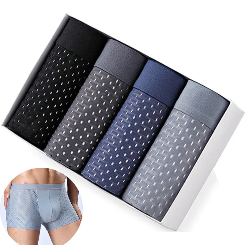 Трусы-боксеры мужские мягкие большие размеры нижнее белье-шорты | Мужская одежда