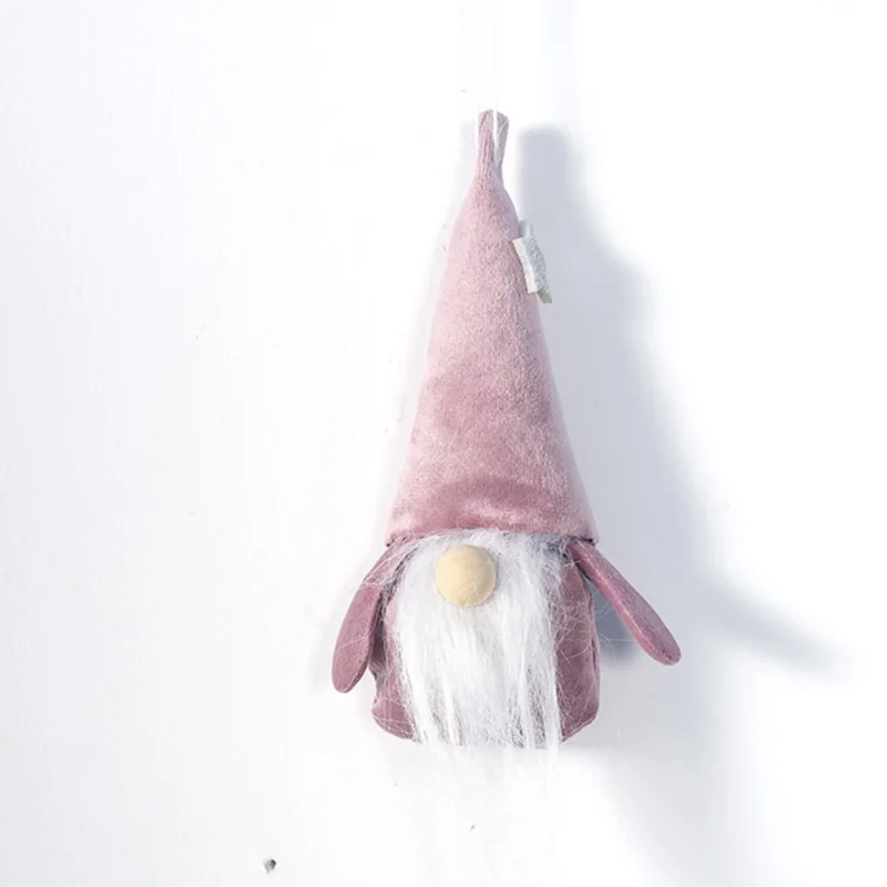 Рождественская плюшевая кукла гном игрушка подвесное украшение на елку